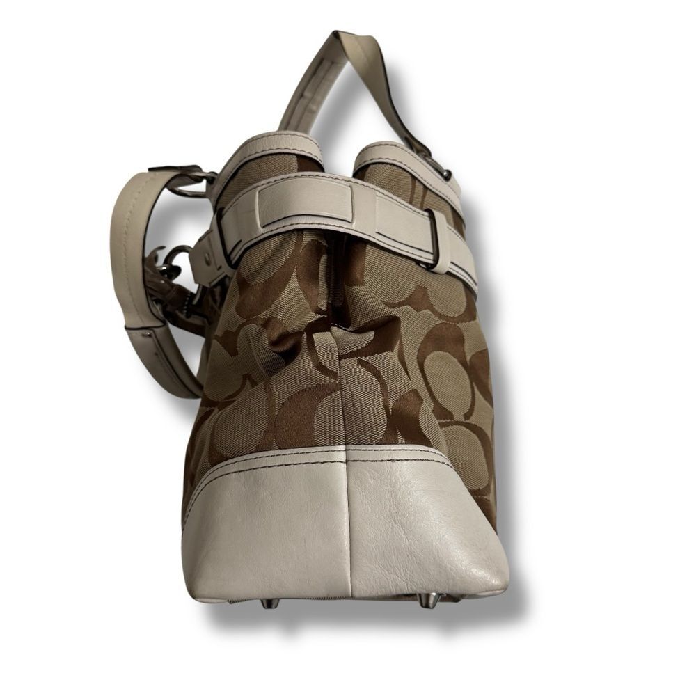 Coach Hamptons Large Signature Python Hobo Handba… - image 4